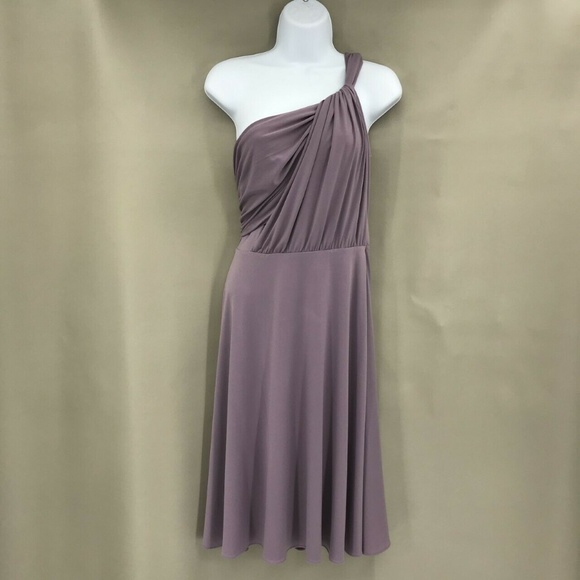 Ann Taylor Dresses & Skirts - Ann Taylor Ruched Top One Shoulder Dress Size 4